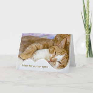 Årsdag Katt för par Kort
