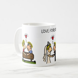 Årsdag Kute lite 🎉 Åldrande tillsammans Tecknad Kaffemugg