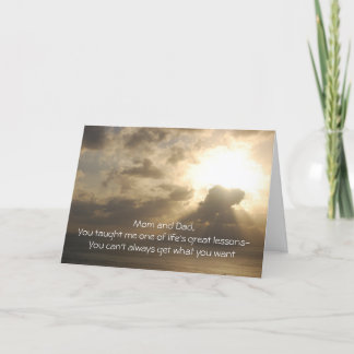 Årsdag - mamman och pappan, undervisade du mig en kort