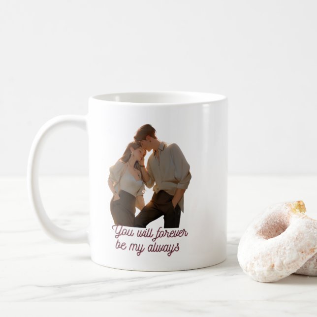 Årsdag & Motiverande Mugg – Kärleksdesign för Par (Med munk)