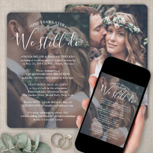 Årsdag Mottagningsfoto och vittext Bröllop Inbjudningar