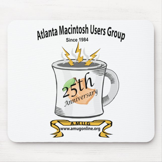 Årsdag MousePad för AMUG 25th Musmatta (Framsidan)