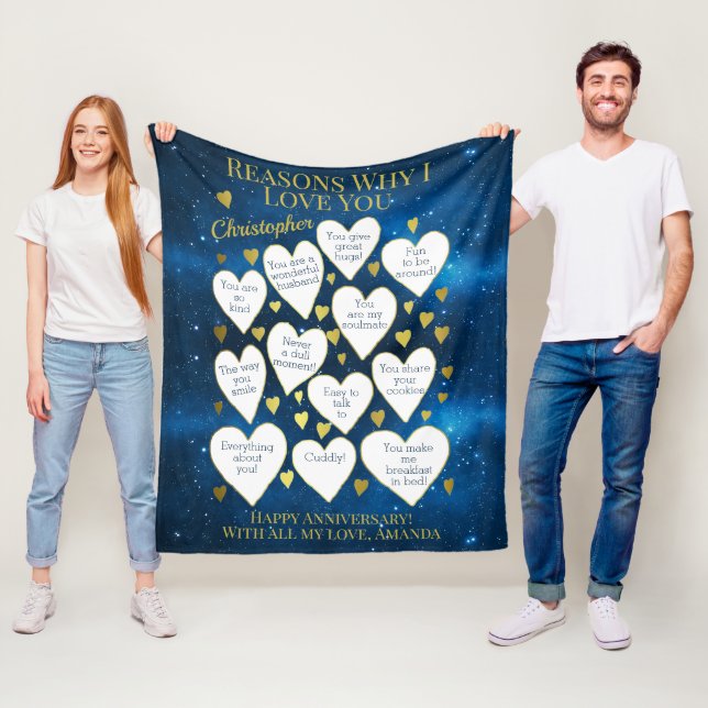 Årsdag Orsaker till att jag Kärlekar er Fleecefilt (På plats)