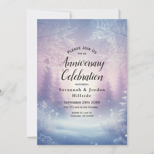 Årsdag Party Inbjudningar (Framsida)