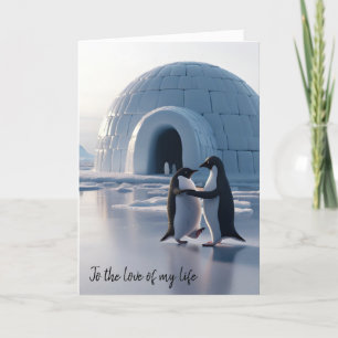 Årsdag Penguins Slow Dancing Kort