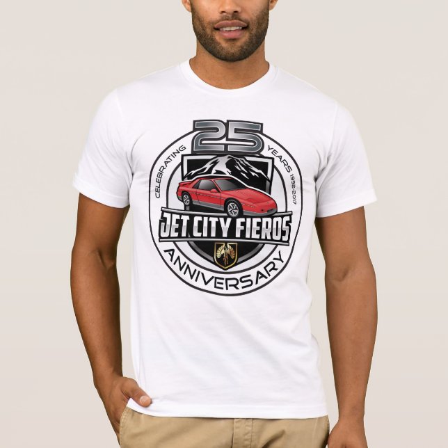 Årsdag röda Notchie för JCF 25th T Shirt (Framsida)