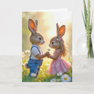 Årsdag Romantik i Daisy Fält Kort