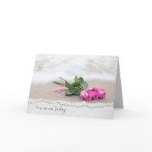 Årsdag Rosa ros i Beach
