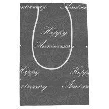 Årsdag Swirls Mörk Silver