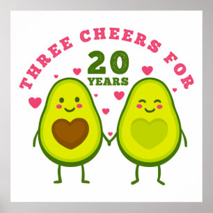 Årsdag, tre jubel i 20 år poster