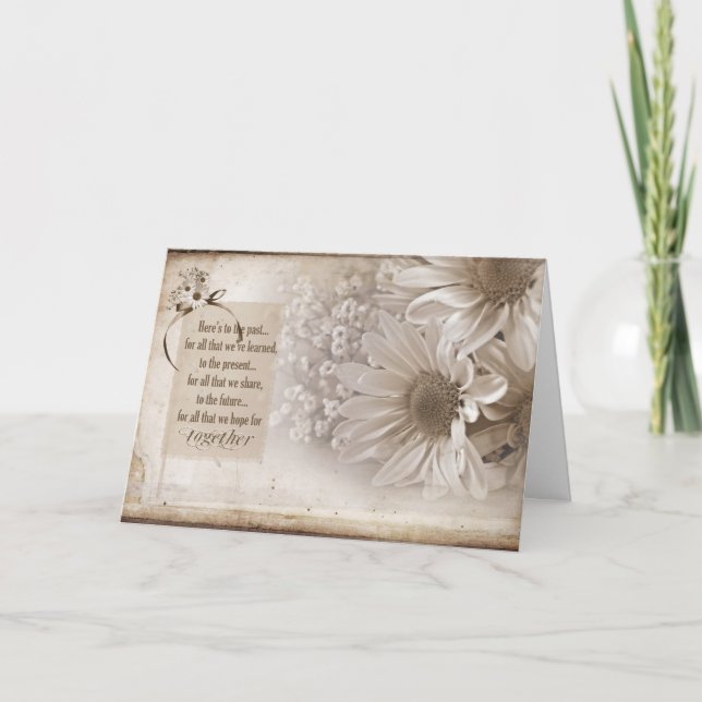 Årsdagdaisy för Spouse Kort (Framsida)