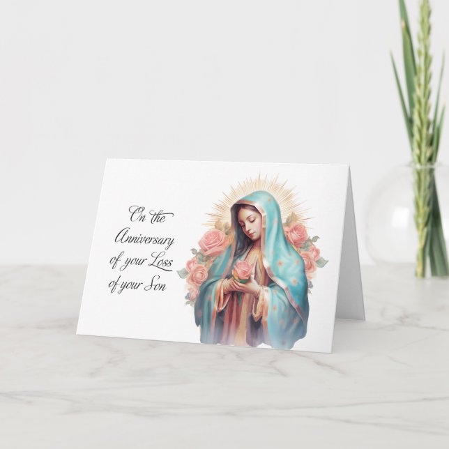 Årsdagen för förlusten av son Blessed Virgin Mary Kort (Framsida)