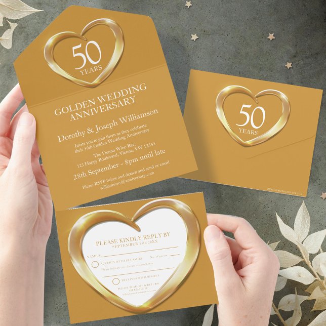 Årsdagen för Golden bröllop 50 år efter party-even (Skapare uppladdad)
