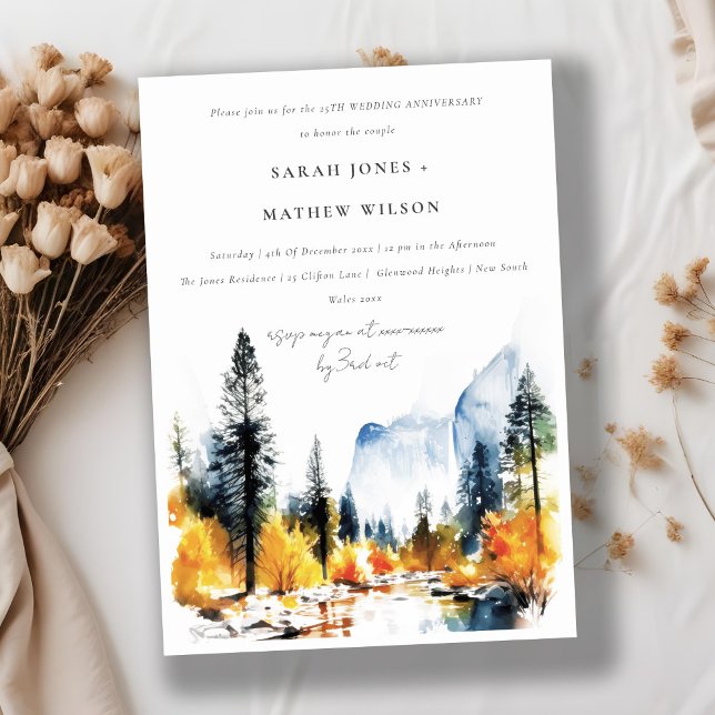 Årsdagen för landskapet i Fallvintern Inbjudningar (Skapare uppladdad)