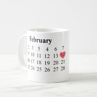 Årsdaggåva - kalender & inristade ringar kaffemugg