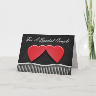 Årsdagkort för två hjärtor kort