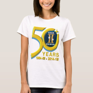 Årsdaglogotyp för Gemini 50th T-shirt
