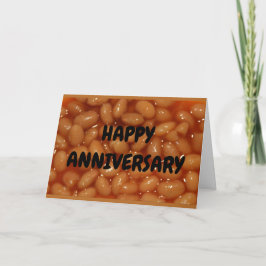 Årsdags Humor - Paret Av Favorit Människo Bönor Kort