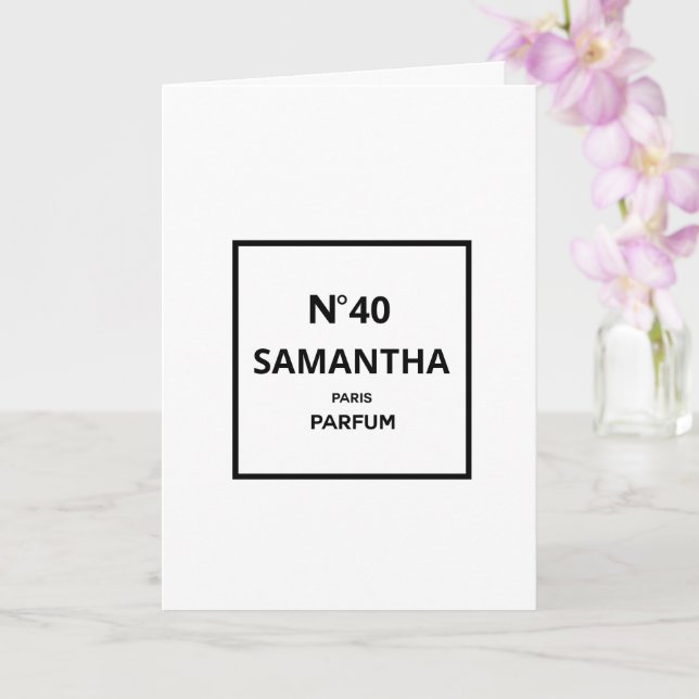 ÅRSDAGSDag för designern Parfym Flaska Kort (Orkide)