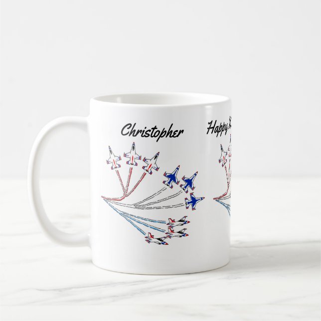 Årsdagskaffekopp för Thunderbirds Kaffemugg (Vänster)