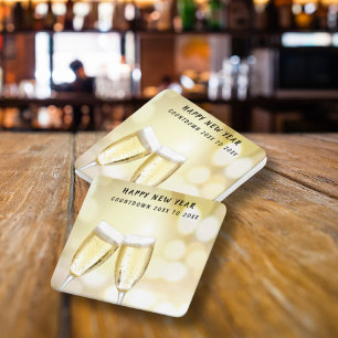 Årsdagskorgen Kväll och Firande Party Underlägg Papper Kvadrat