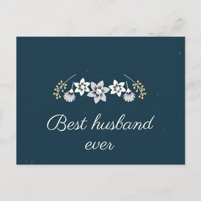 Årsdagskort för honom helg vykort (Framsida)