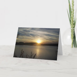 ÅRSDAGsolnedgång Kort