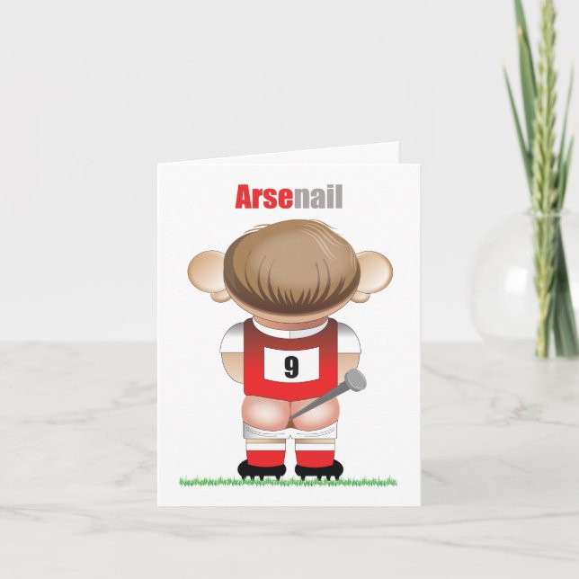 ArseNail (Arsenal) Roligt fotbollskort med seriefi Kort (Framsida)