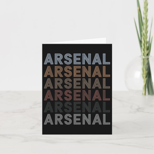 Arsenal Football Team Fläkt Gift Idea Kort (Framsida)