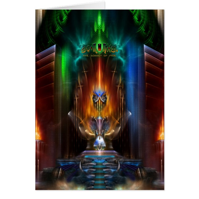 Arsencia - brandgudinna hälsningskort (Framsidan)