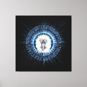 Arsencia Etheral Silver Light Fractal Art Canvastryck