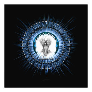 Arsencia Etheral Silver Light Fractal Art Fototryck