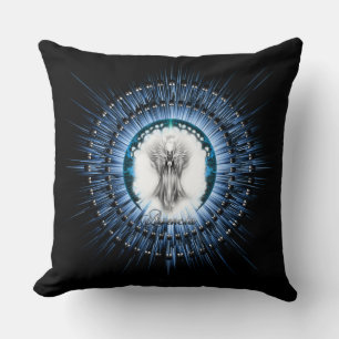 Arsencia Etheral Silver Light Fractal Art Kudde