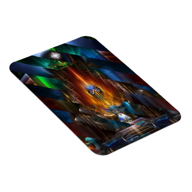 Arsencia Golden Goddess Razor cut Photo Magnet (Högersidan)