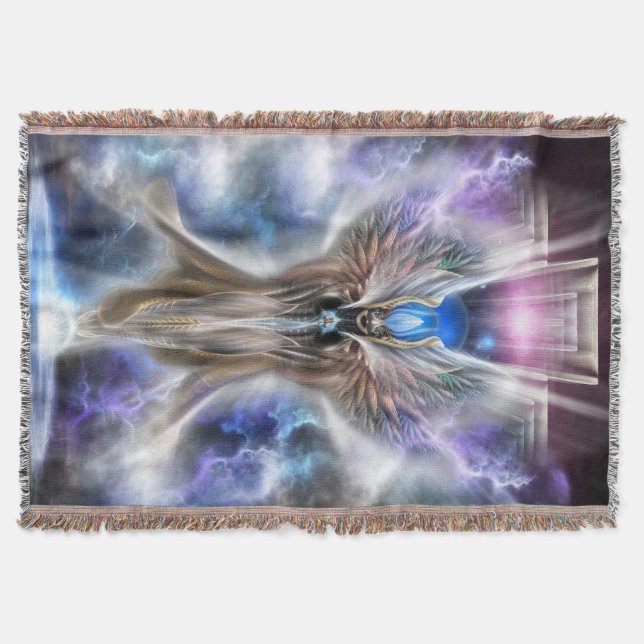 Arsencia Regal Setren Throw Blanket Mysfilt (Framsidan)