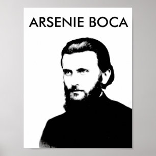 arsenie boca rumänien saint religionens symbol kyr poster