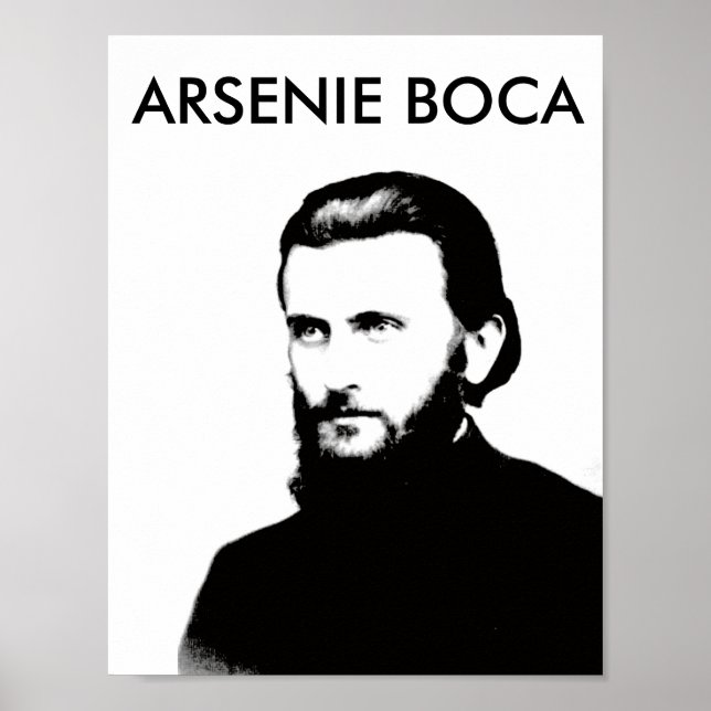 arsenie boca rumänien saint religionens symbol kyr poster (Framsidan)