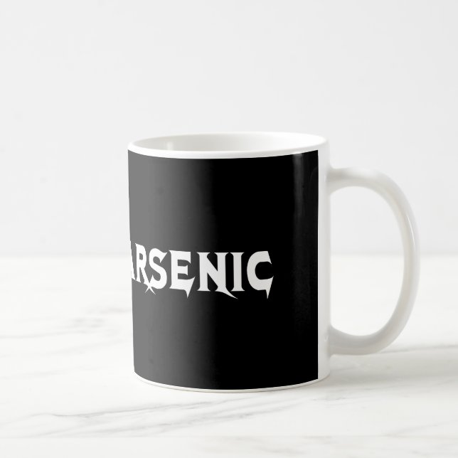 ARSENIK Tungmetall Bokstavligen Kaffemugg (Höger)