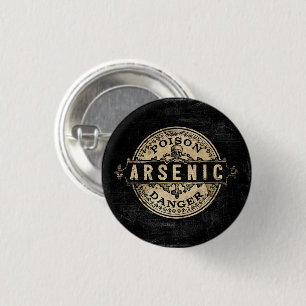 Arsenik Vintage Stil Poison Label Knapp