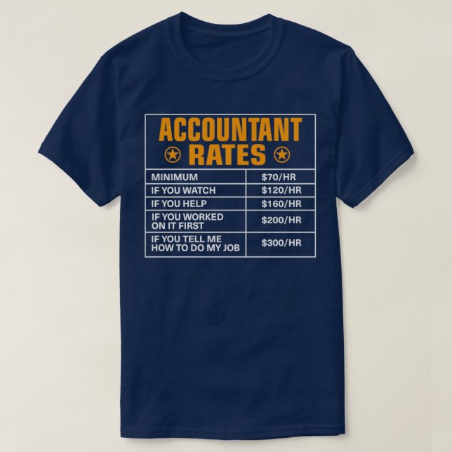 Årshastigheter för redovisning av bokförda avgifte t shirt (Design framsida)