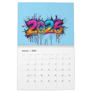 Årskalender för 2026 - Helgdag Perfekt 2026 Kalender