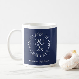 Årsklassemblem Skolnamn Flottan Examen Kaffemugg