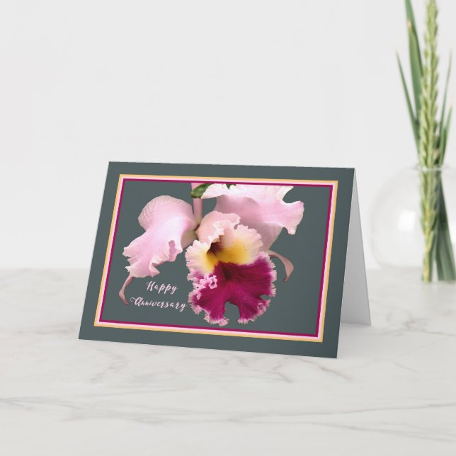 Årskort med Phalaenopsis Orchid Kort (Framsida)