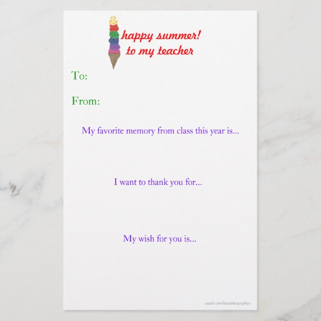 Årslärare tackkort (Framsida)