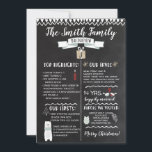 Årsöversikt över julkort<br><div class="desc">Årets inbjudan till granskning kommer att bli slå med ditt julkort i år. Faux chalkboard-bakgrund och handskriftsformat typsnitt. Fyll i informationen för att anpassa kortet. Två mönster i bakgrunden som ska väljas för baksidan.</div>