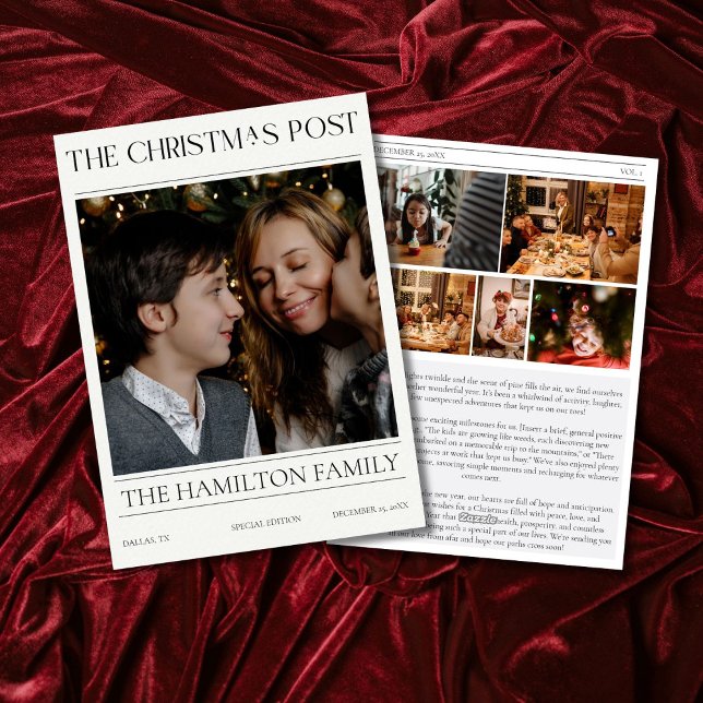 Årsrapport om jultidningen 6 foton julkort (Skapare uppladdad)