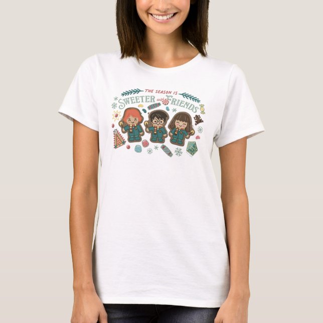 Årstiden är sötare med vänner t shirt (Framsida)