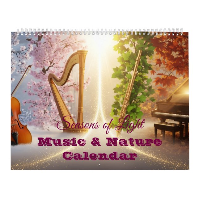 Årstider av ljus – Musik & Natur Kalender (Omslag)