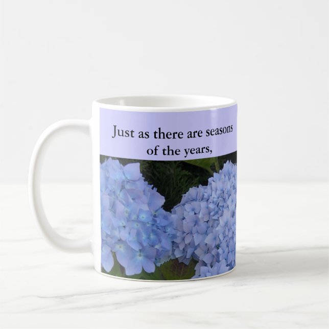 Årstider i våra liv Hydrangeor Kaffemugg (Vänster)