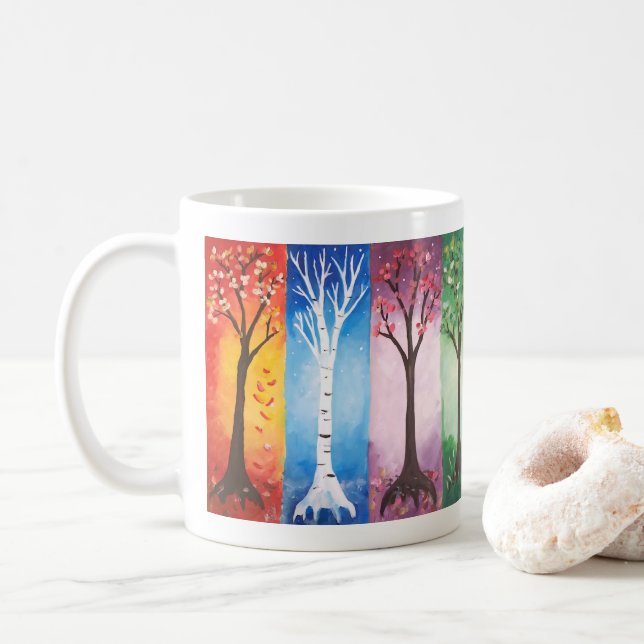 Årstider Kaffemugg (Med munk)